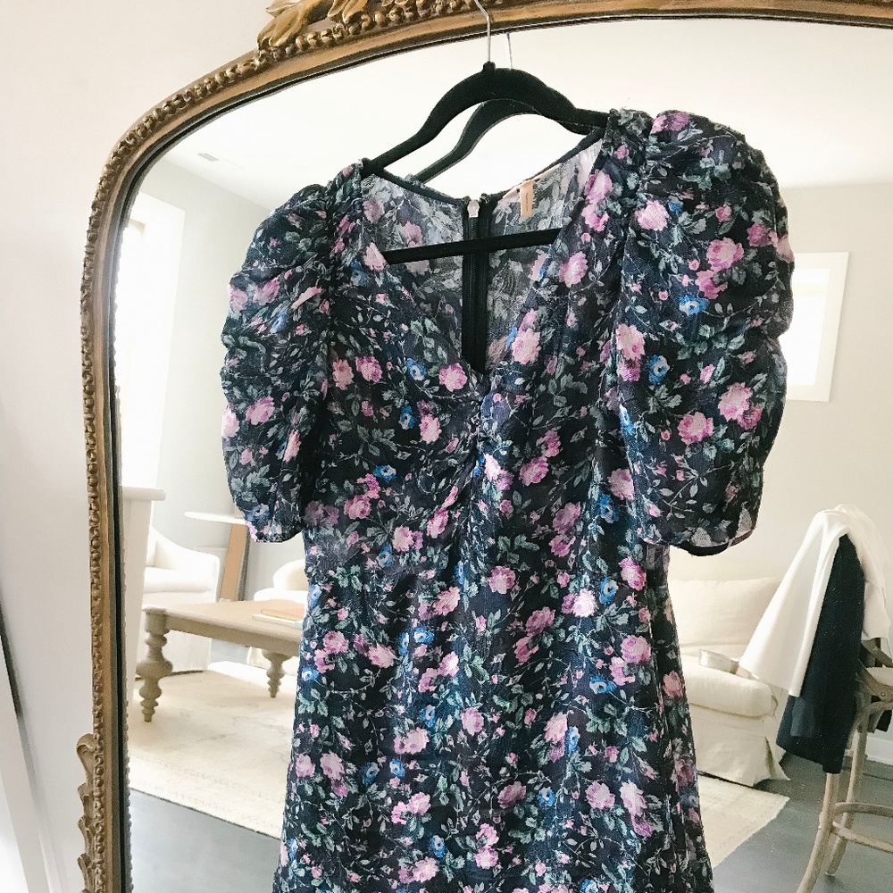 Rebecca Taylor Ruby Floral Organza Dress
